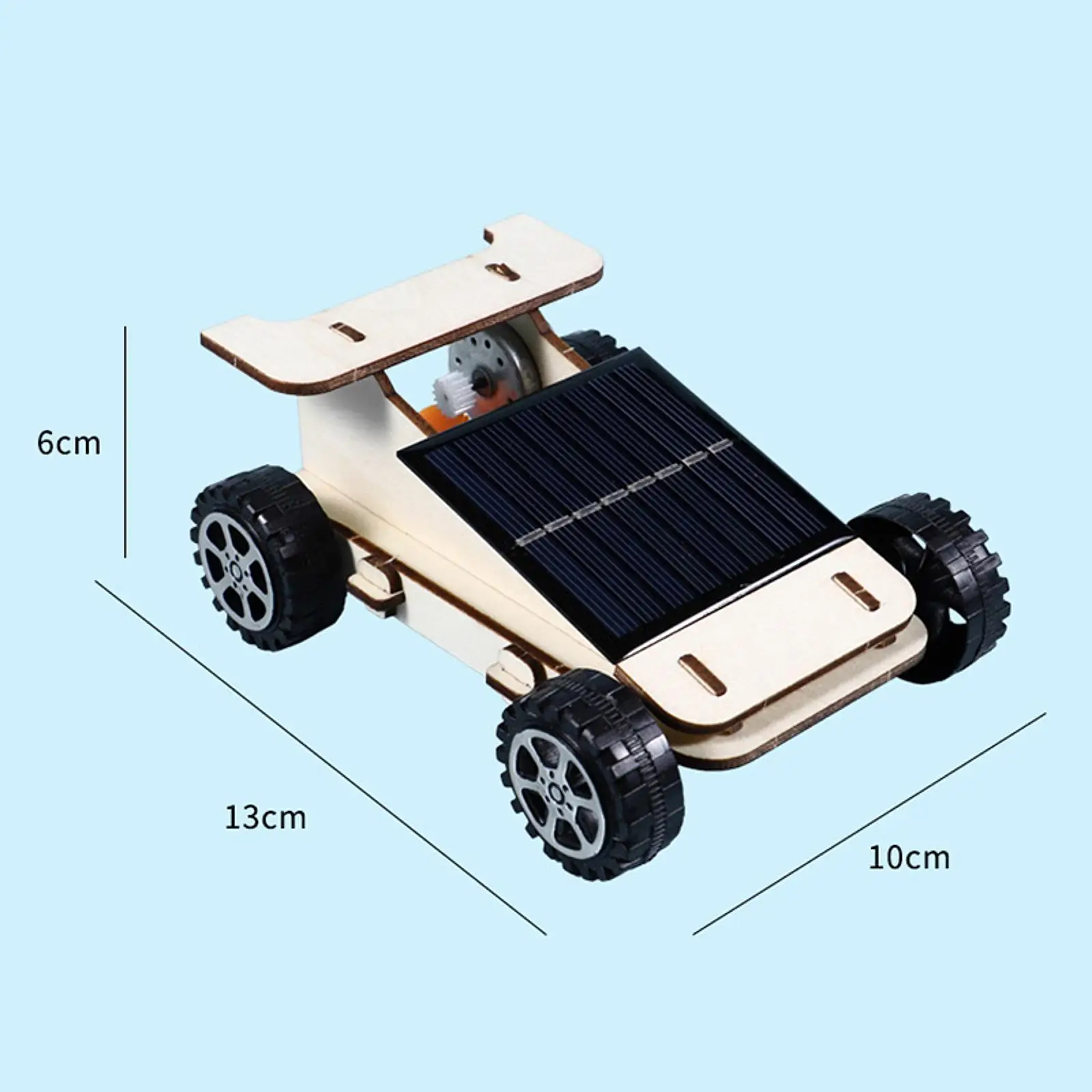 DIY Drewniany zestaw samochodowy na energię słoneczną Zabawa wiek 7-14 lat Wczesna nauka Puzzle 3D Zabawki