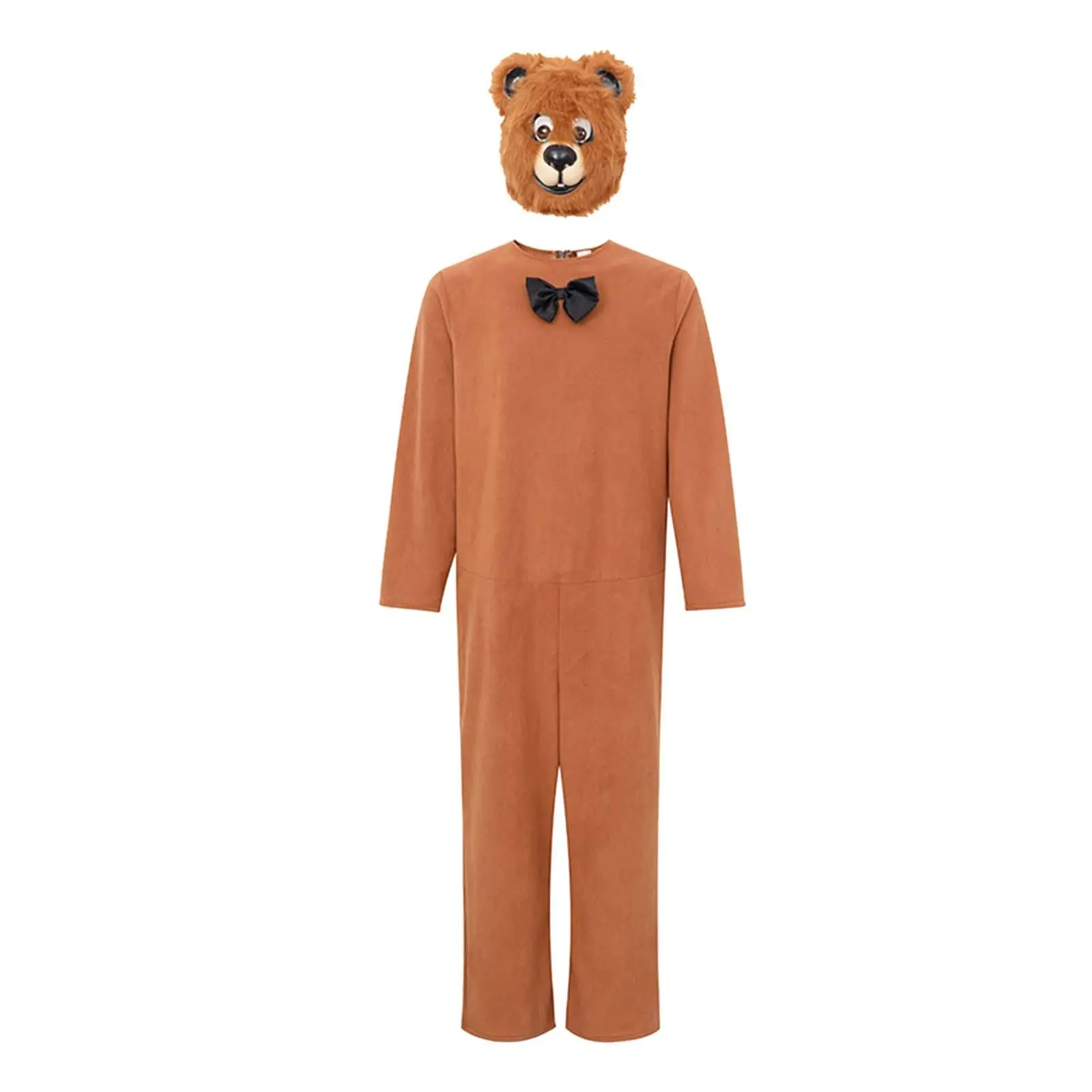 Adult Bear Costume Cosplay Cartoon Cute Bear Suit Sleepwear Outfit for Masquerade Props Stage Performance Dress up Themed Party