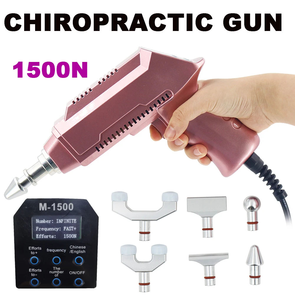 

New Chiropractic Adjusting Tools Electric Adjustable Massage Gun Frequency Spine Correction Pelvic Syndrome Body Massager 2023