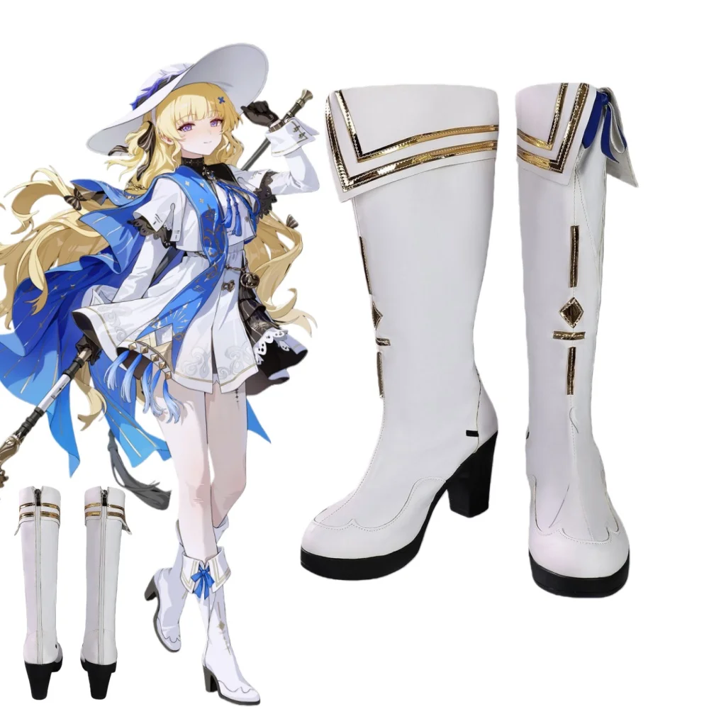 Buty do cosplayu Wuthering Waves Phoebe, akcesoria anime, rekwizyty, kostiumy na Halloween dla mężczyzn i kobiet.