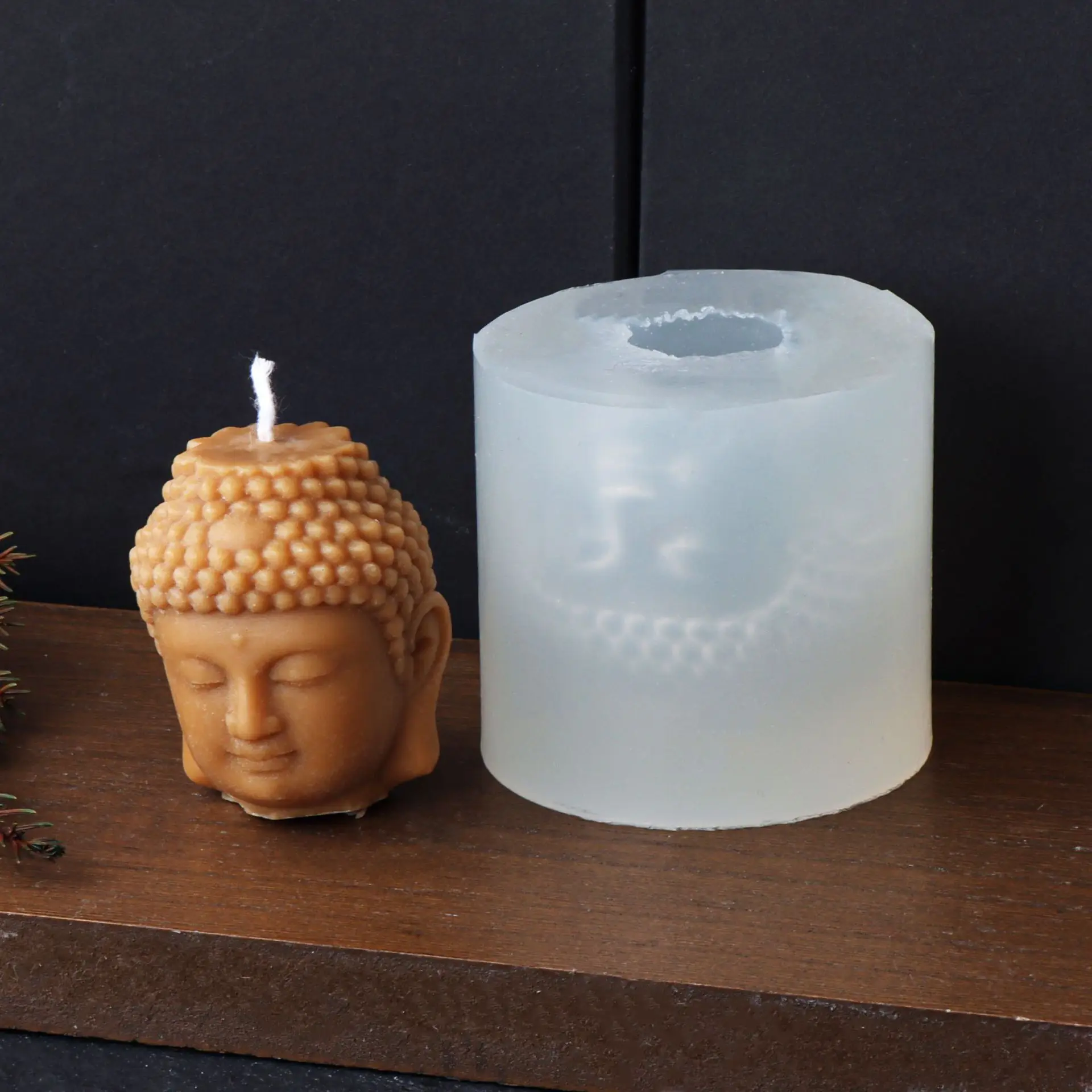 Monk Buddha Guan Gong Candle Silicone Mold Gypsum form Carving Art Aromatherapy Plaster Home Decoration Mold Gift Handmade