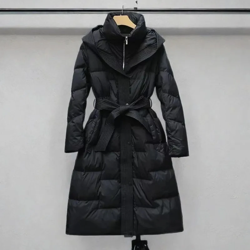 

Winter Jacket Womens Thicken Hooded Down Cotton Coat Large Size Long Womens Clothing Padded Coats 2025 New Outerwear