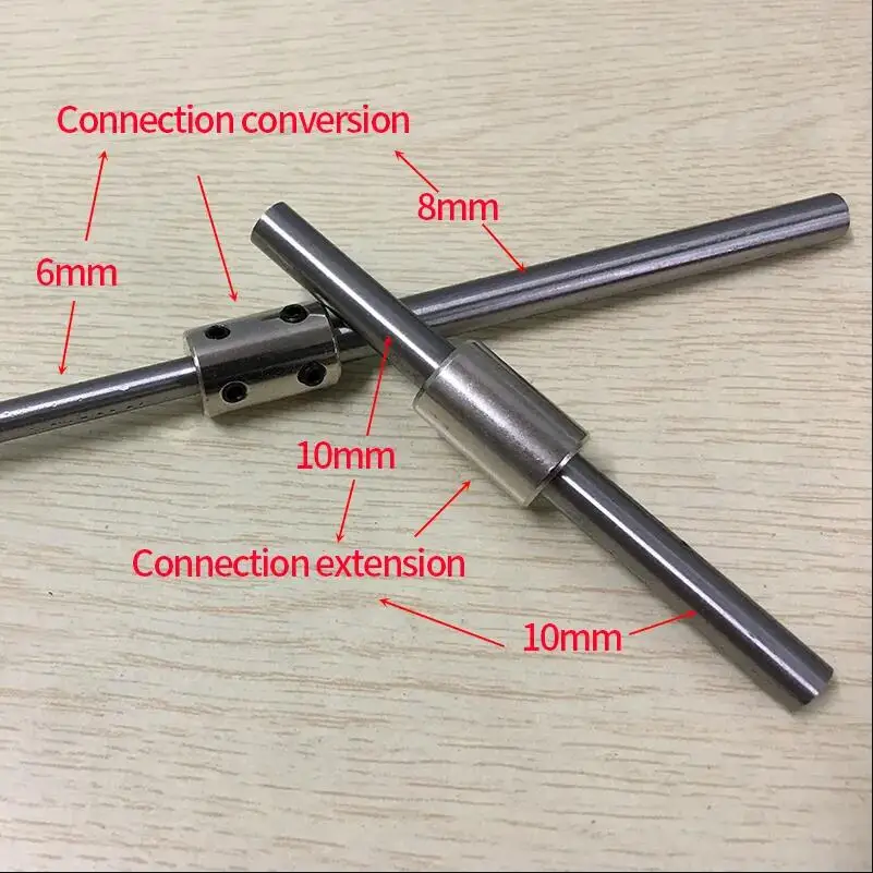 Accouplement rigide en acier n ° 45, pièces de moteur de bricolage, rallonge d\'arbre de moteur, diamètre intérieur, 4mm, 5mm, 6mm, 8mm, 10mm, 12mm