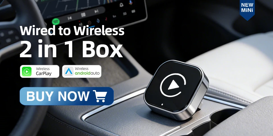 Orange 2IN1 Wireless Carplay Android Auto Adapter Smart Dongle für Volvo Benz Mg Kia Chery VW Honda Benz MG Haval Fiat – Detail 1