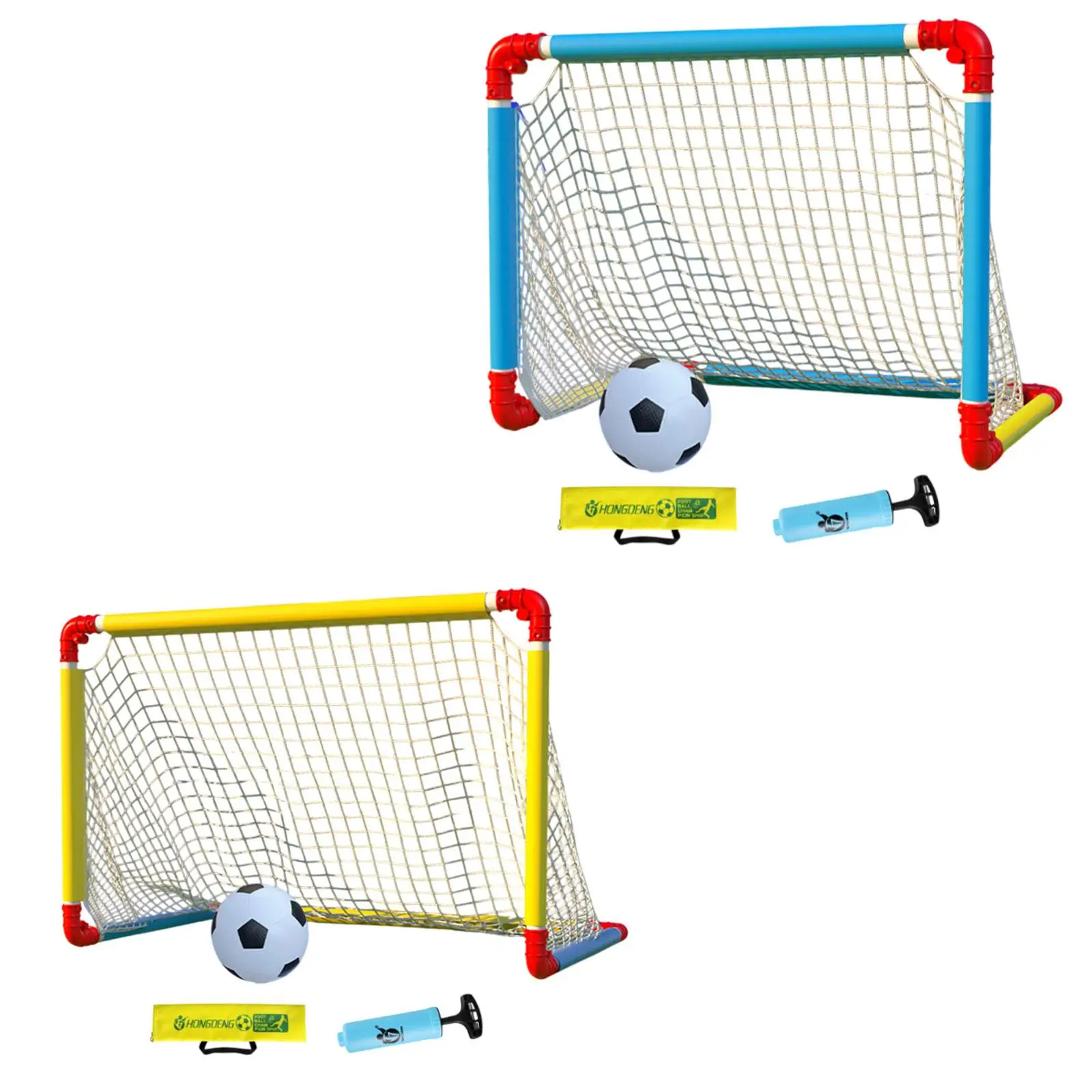 

Kids Soccer Goals Mini Soccer Goal Target Net Football Gate Foldable with Ball Training Equipment for Playground Outdoor Toys