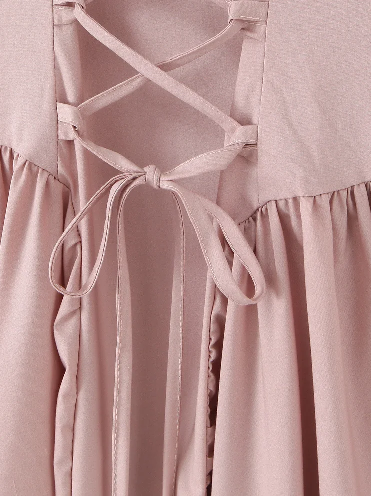 رغبة نقية Sle الخصر مقصوص حمالة مطوي ماكسي الدكتور بال ألف خط تنورة الشارع الشهير لا العلامة التجارية Svel الربيع #2