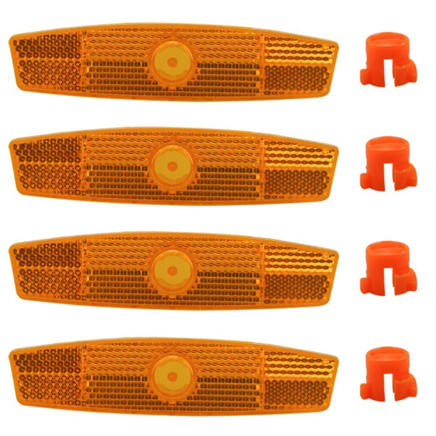 

4pcs/set Bicycle Spoke Reflector Safety Warning Light Safety Wheel Rim Reflective Lamp Mount Clip Tube Reflector Accessories