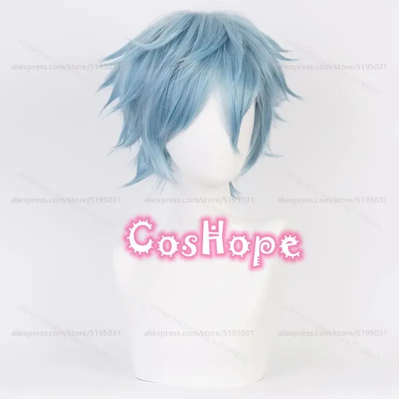 MHA Сигараки Томура Косплей Парик Мужчины Короткий Ледяной Синий Парик Косплей Аниме Косплей Парик Термостойкие Синтетические Парики