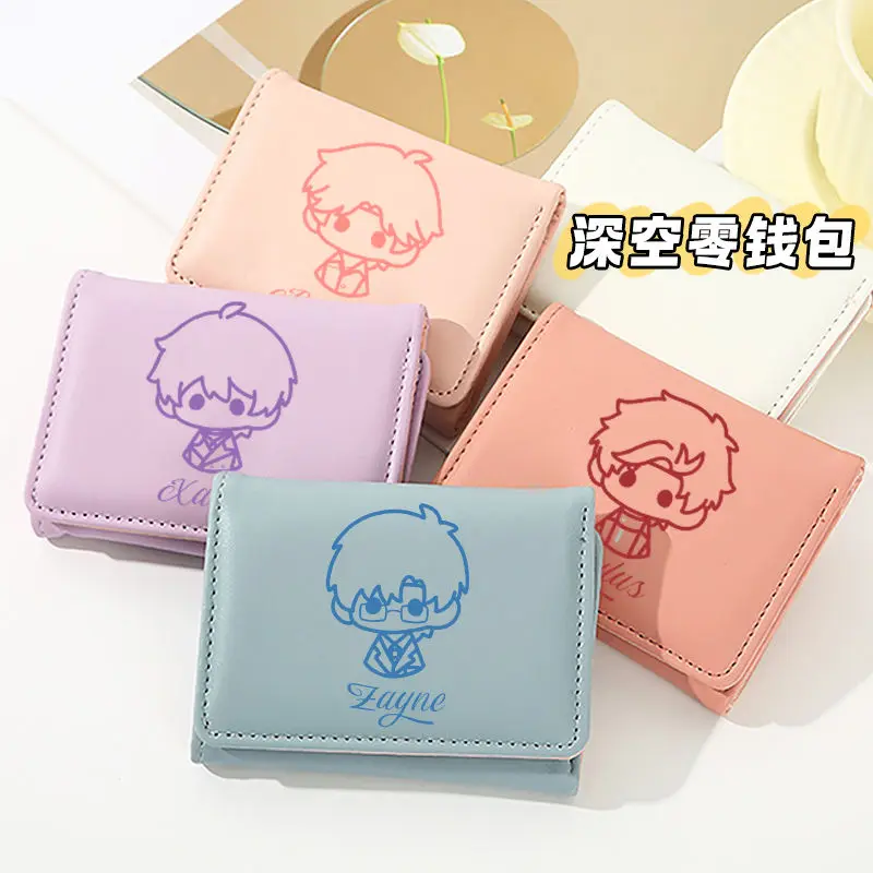 

2025 Unisex Anime Game Love and Deepspace Cos Xavier Sylus Rafayel Zayne Etc. Simple Cartoon Multi-card Wallet Festival Present
