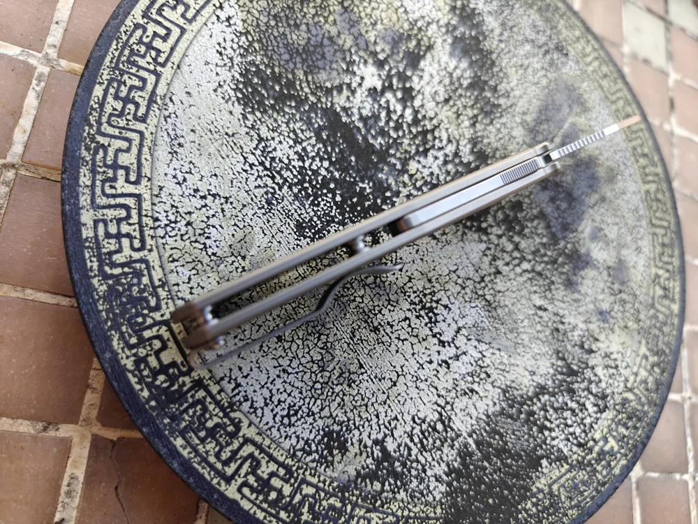 New AD Demko Shark Cub Deep Carry Ceramic Bearing Titanium Handle Mark S35VN Pocket Tactical Camping Hunt EDC Tool Folding Knife