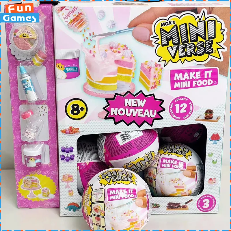 Kawaii Mga Miniverse Mystery Box Fugure Make It Mini Food Dinner Series Third Lucky Figures Diy Decoration Girl Birthday Gift