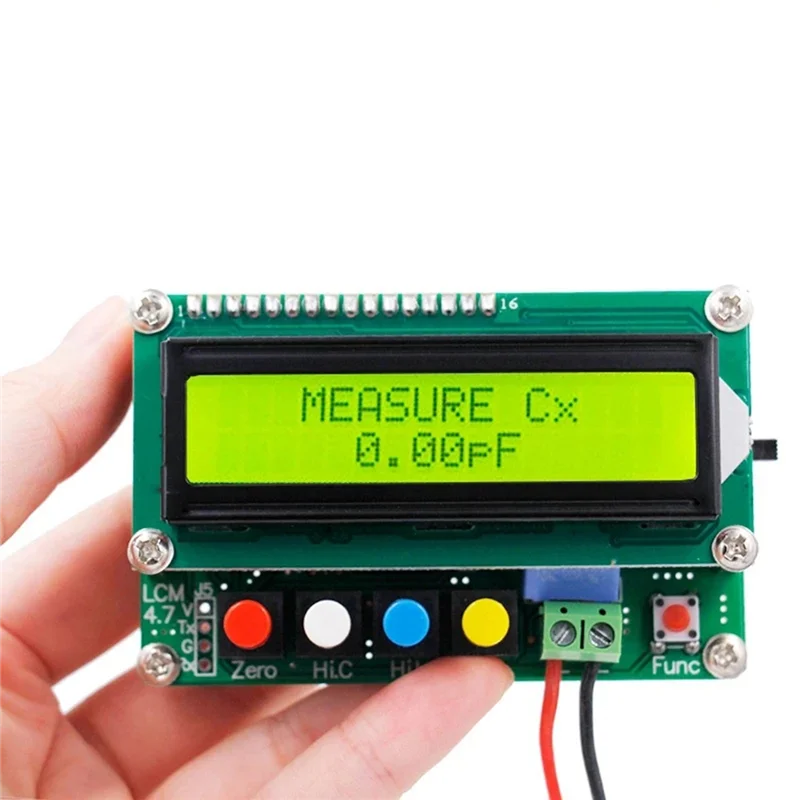 AA84 Digital Capacitor Meter Inductance Capacitance L/C Meter LCD Capacitance Meter Tester Mini USB Interface with USB Cable