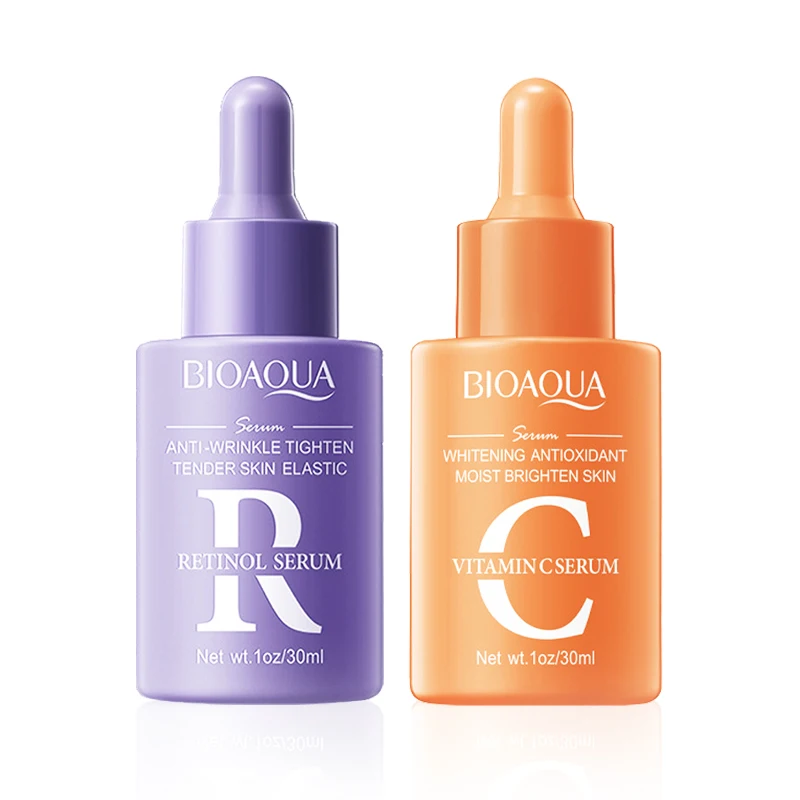 

2 шт./компл. BIOAQUA витамин С ретинол сыворотка с гиалуроновой кислотой для лица увлажняющая антивозрастная отбеливающая эссенция для лица наборы для ухода за кожей