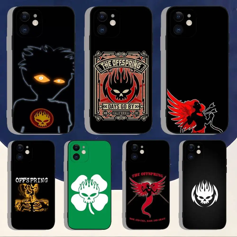 

The O-Offspring Smash Phone Case For iPhone 16,15,14,13,12,11,Pro,Max,Plus,X,XS,XR,SE,8,7,Mini,Soft Silicone Black Case