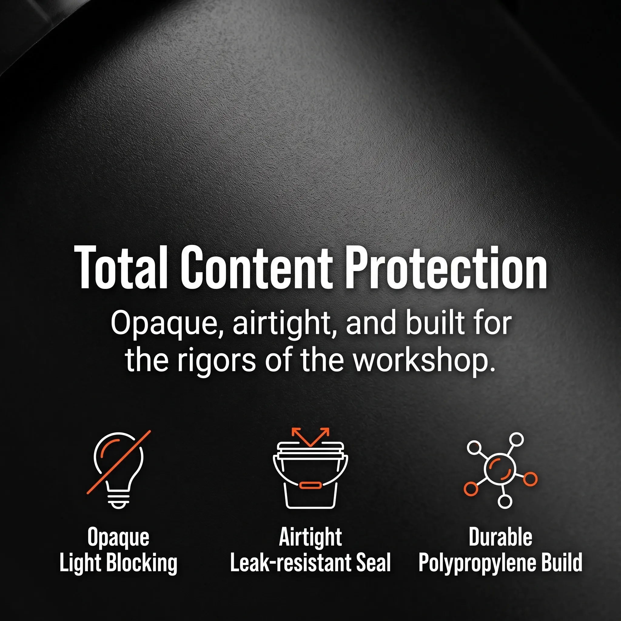 Black Paint Bucket Plastic Round Container Secure Lid with Handle Ergonomic Design Painting Storage Round Bucket with Lid