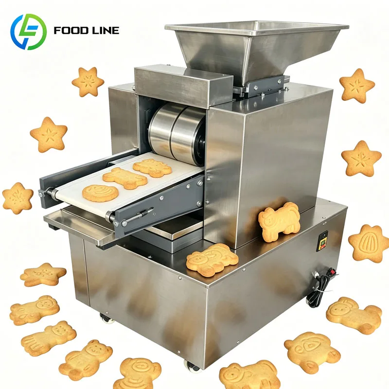 Commercial Biscuit Production Machine Automatic Cookie Forming Dough Processing System Customized