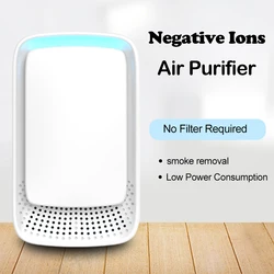 Mini Home Air Purifier Portable Air Washer Negative Ion Generator Air Cleaner Fresher for Kitchen Smokers Toilet Bathroom