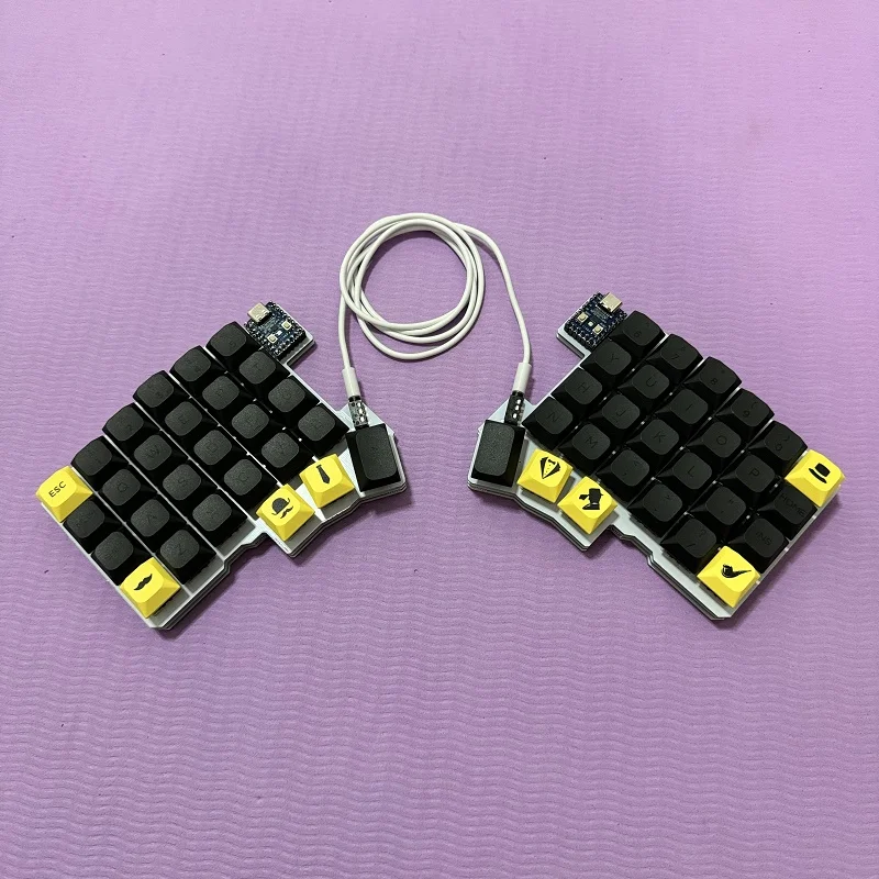 Silakka54 分割キーボード 有線 シングルモード QMK 分割キーボード