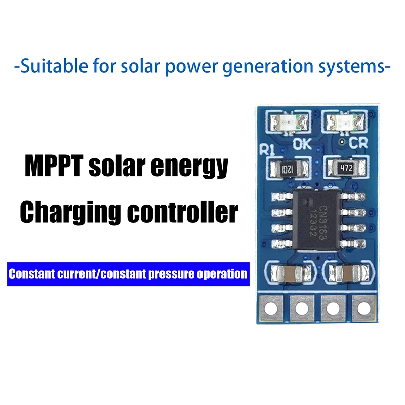 

SD05CRMA Solar Panel Battery Charging MPPT Solar Charge Controller 18650 LiPo Li-ion Lithium Battery Charger Module