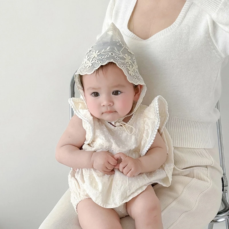 Short Brim Hat for Summer Newborns Baby Embroidery Designing Fetal Caps New Dropship