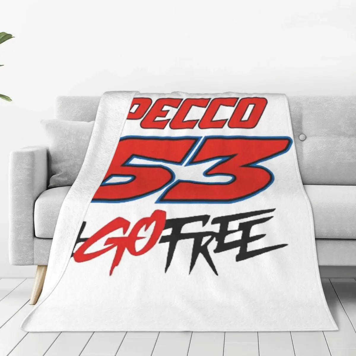 

Одеяло Pecco Bagnaia 63, флисовое портативное одеяло для дивана, постельные принадлежности, офисные пледы, покрывало, одеяло