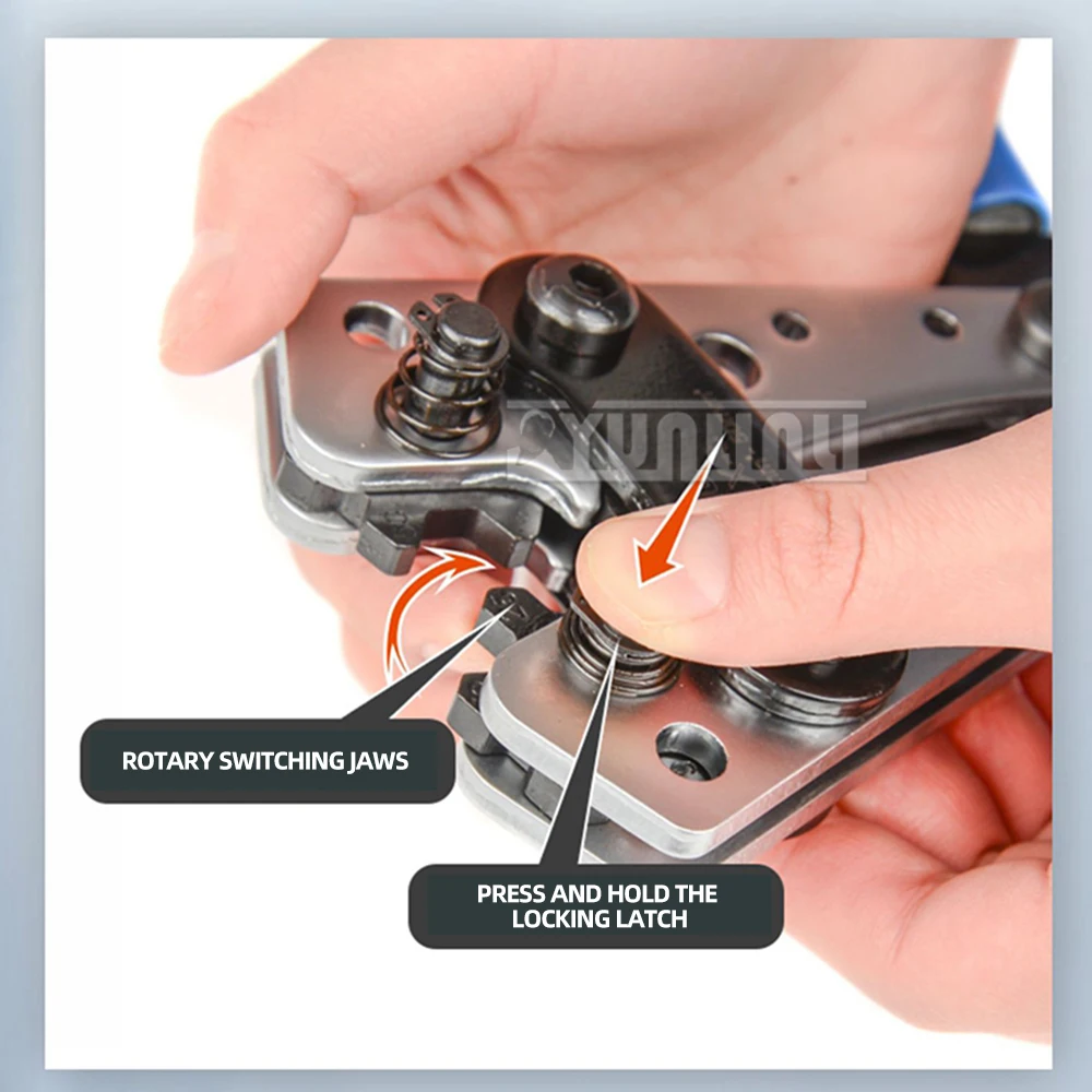 HX-50B Terminal Wiring Crimping Pliers YO Copper Aluminum Crimp Cutting Terminal Tool Cable Crimping Pliers 6-50mm㎡