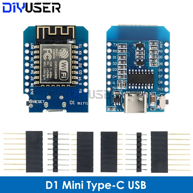 ESP32 S2 Mini/ESP8266 D1 Mini Board CH340/ESP32-S2FN4R2 4 MB FLASH 2 MB PSRAM MicroPython voor Arduino Development Board - afbeelding 1