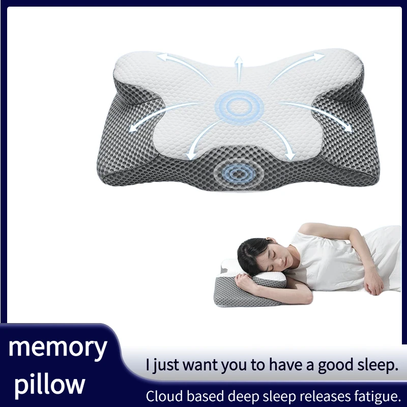 

Memory foam pillow shaped household gift helps sleep,pillow rebound neck protection pillow zero pressure side sleeping pillow