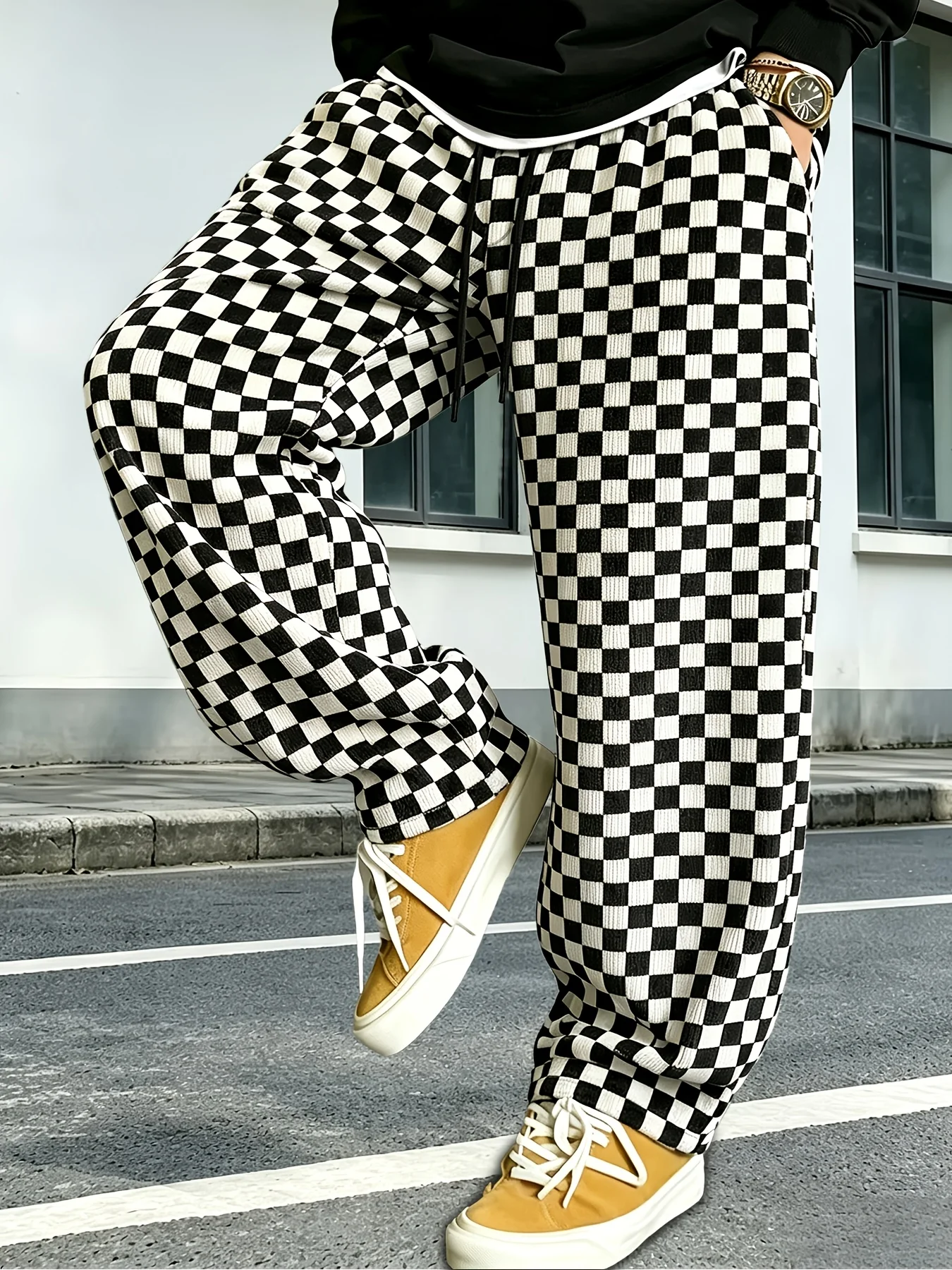 New Plaid Multi-color Printed Men's and Women's Loose Y2K Casual Sports Fashion Street Quick Drying Pants