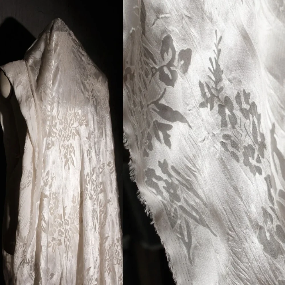 

Легкая полупрозрачная плиссированная ткань для рукоделия: пошив чонсамов, юбок, ханьфу, дизайнерские ткани для шитья своими руками