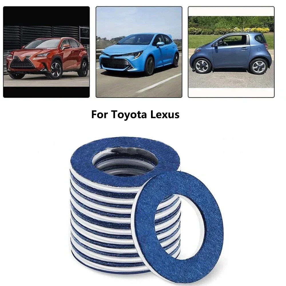 10/20/30PCS Oil Pan Drain Screw Washer For Toyota Lexus Drain Screw Washer 90430-12031 Vulnerable Parts Hardware Accessories