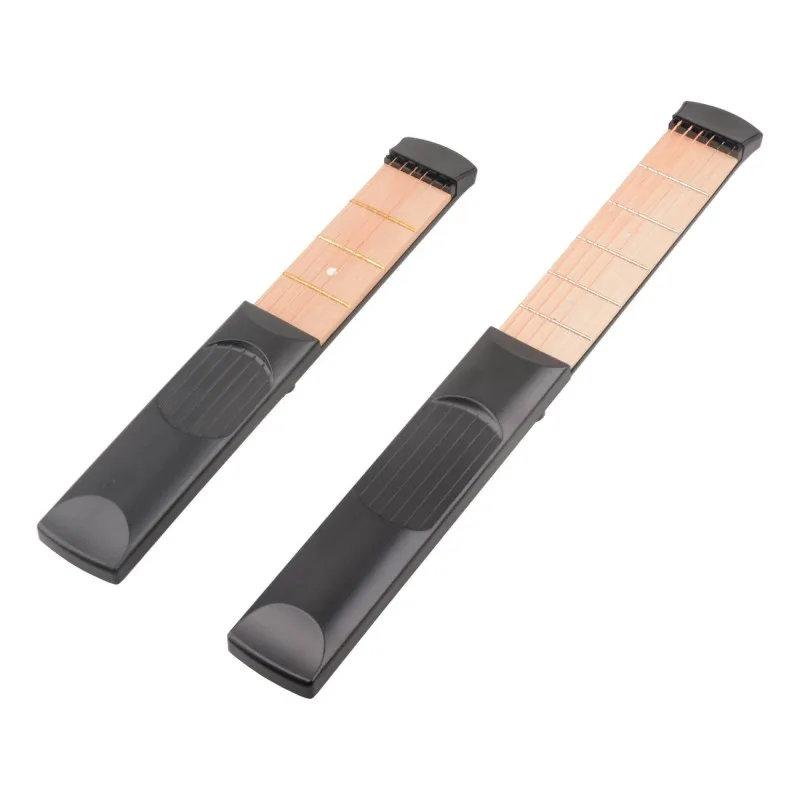 Pocket Guitar Trainer 6 Fret/4 Fret Portable Guitar Neck Chord Trainer Maple Wood Guitar Practice Tool for Beginner