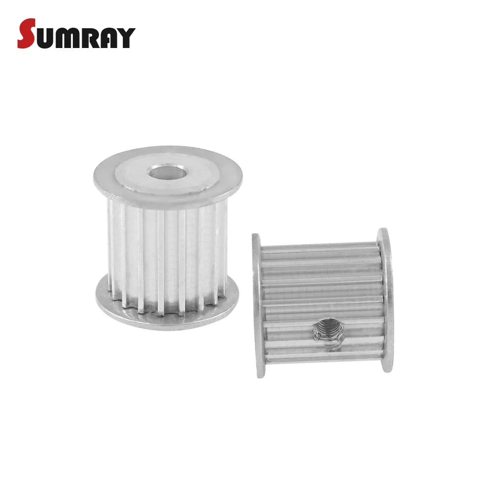 

2pcs Tooth Belt Pulley HTD3M 15T 4/5/6/6.35/8mm Inner Bore 11/16mm Width Aluminium Alloy Pulley Wheel for Laser Machine