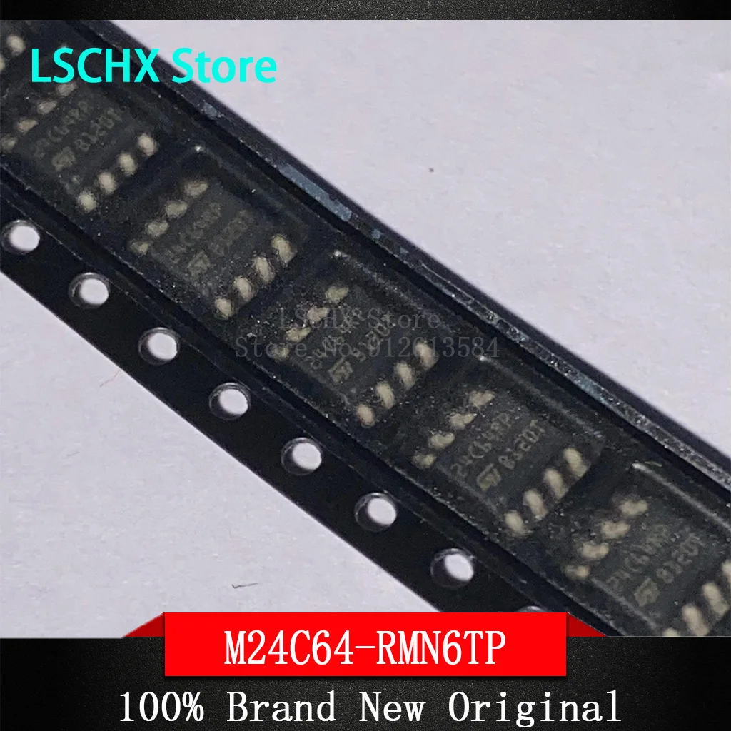 

10PCS New Original EEPROM Chips M24C64-WMN6TP 24C64WP M24C64-RMN6TP 24C64RP M24C64-FMN6TP 24C64FP