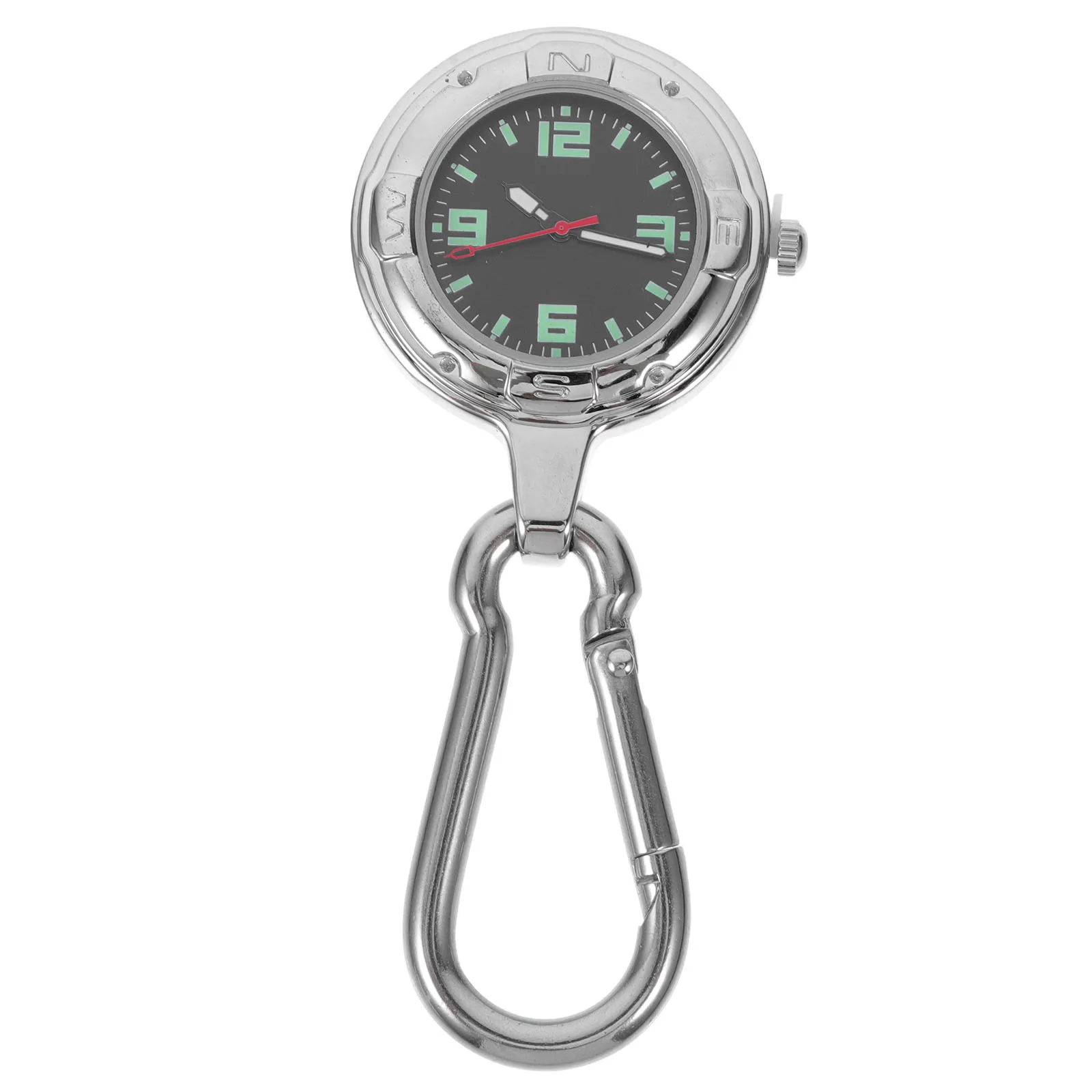 Mountaineering Watch Climbing Camping Outdoor Travel Hanging Watches Hook Unisex Pocket Quartz Alloy Lightweight Portable Gifts