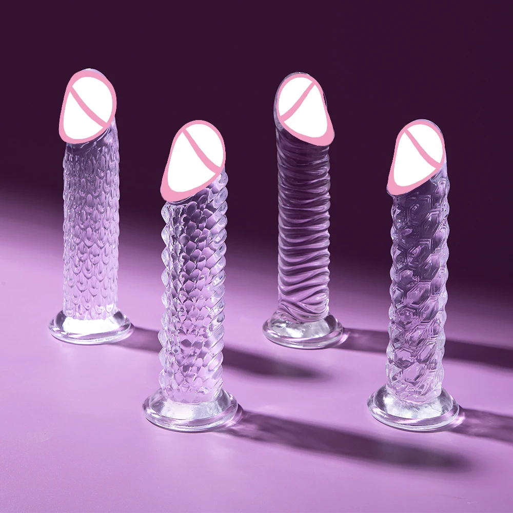 Realistic Dildo Anal Plug 19cm Penis Soft TPE Butt Plug Strong Suction Cup Clitoris Stimulator G-spot Massager Sex Toy for Women