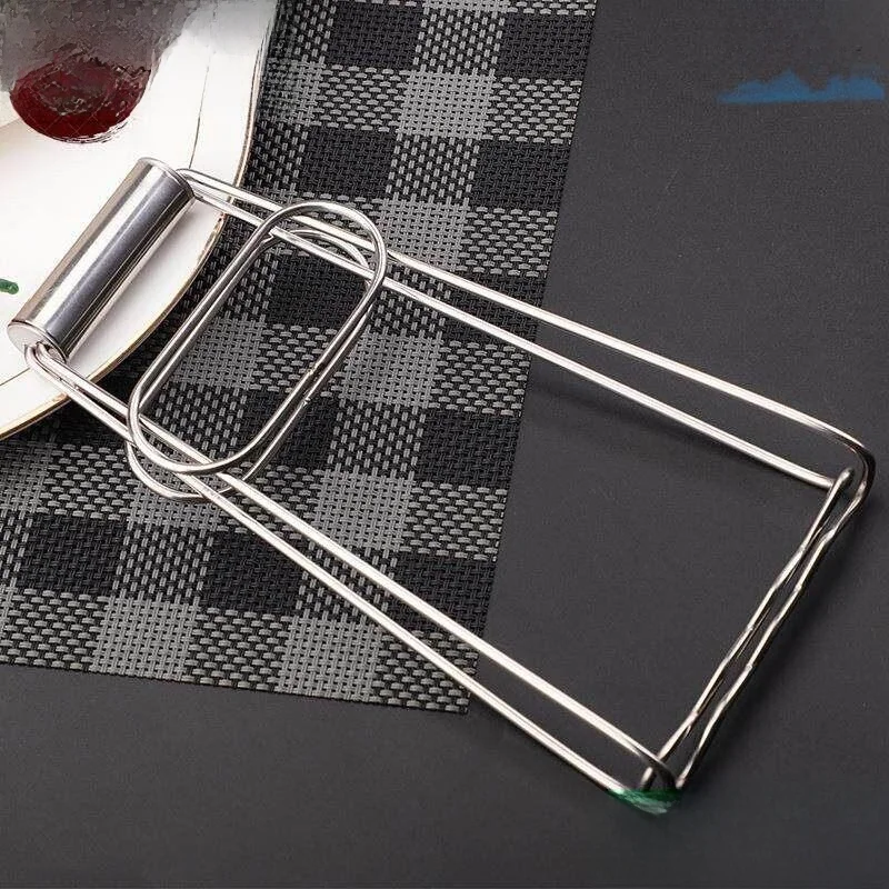 Large Stainless Steel Clamp Dish Holder Multi-Function Kitchen Tool Anti-Scalding Anti-Slip Steamed Pot Clamp Home Use