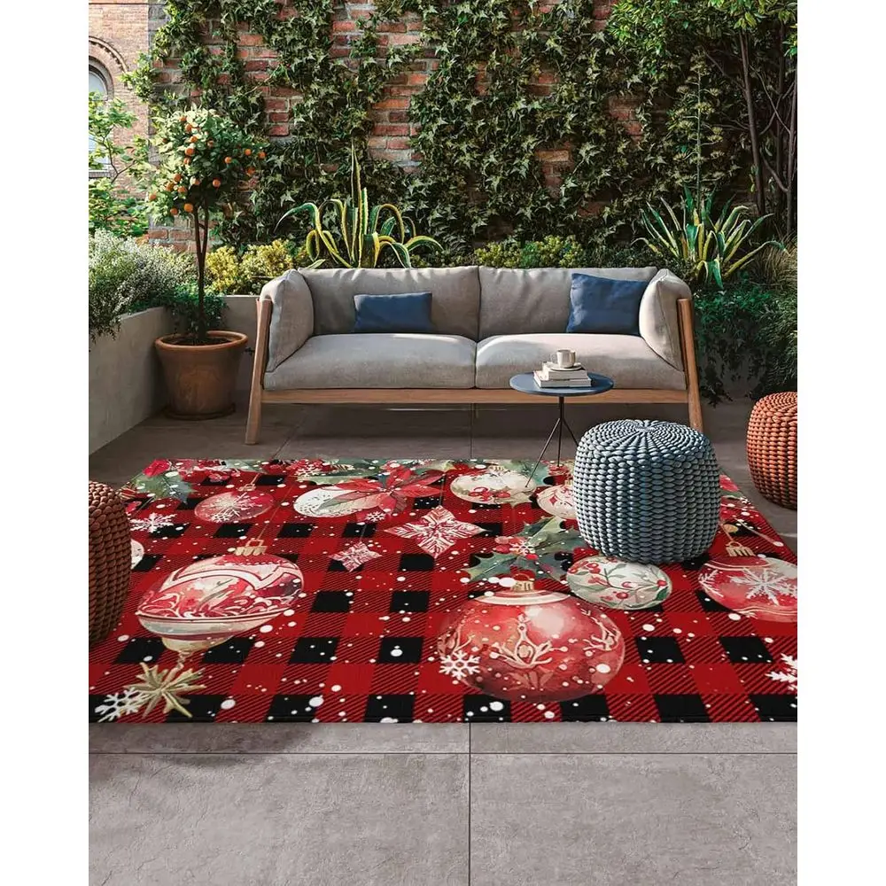 5X8Ft Snowflake Chr… - image