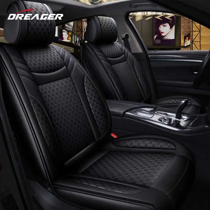 

Universal Auto Cushion Protect Car Seat Cover Shell Mats Leather Flax Fully Surrounded Vehicles Chair Pad Accsesories