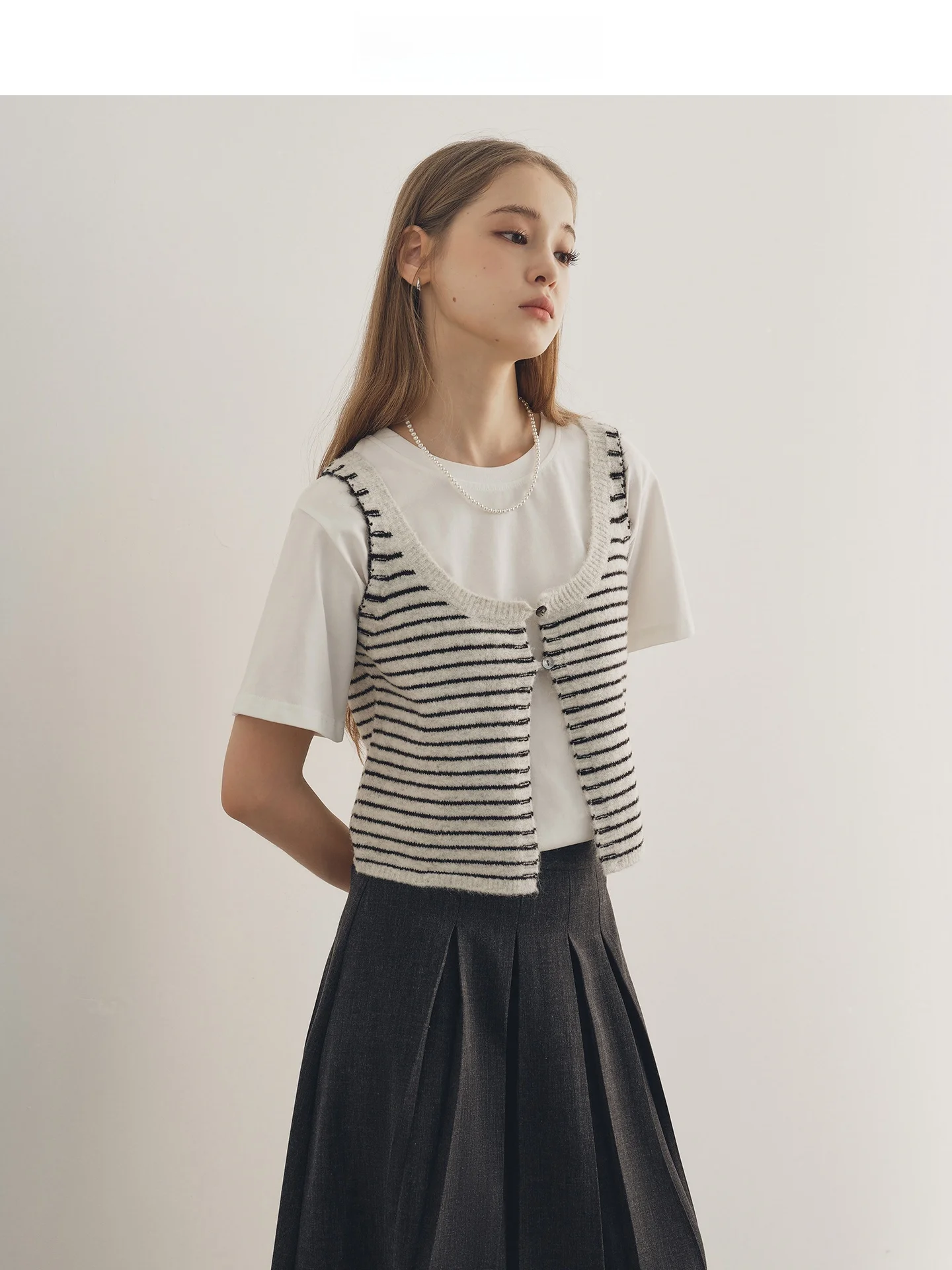 

JINNAN Women's Knitted Wool Blend Vest ort Svel Top Color Blo Loose Sle Faionable Polyester Nylon Spandex Blend