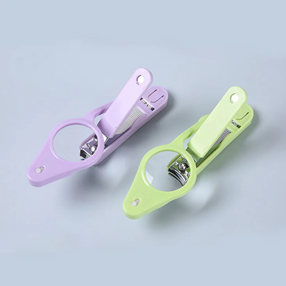 

1pc Stainless Steel LED Light Nail Clippers Durable Fingernail Toenail for Baby Women Portable Foot Care Tools Magnifier