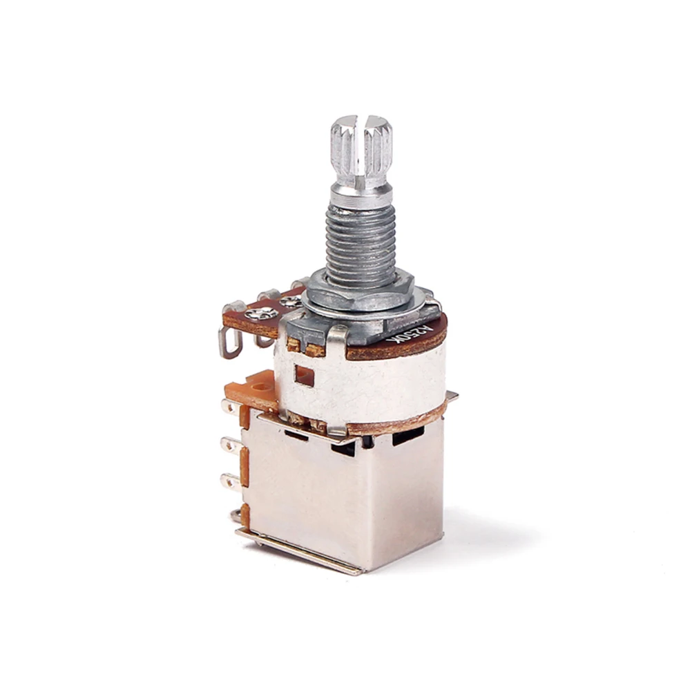 

A250k Guitar Amp Potentiometer Push Pull Control Pot Tone Split Shaft Coarse Knurled Shaft Fits Most Control Knobs Audio