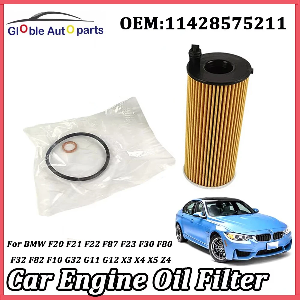 11428575211 Car Oil Filter For BMW F10 F15 F20 F25 F30 F34 G01 G20 G30 G38 118i 320i 320d 520d 530 X3 X4 X5 B47 B48 04152-WAA01