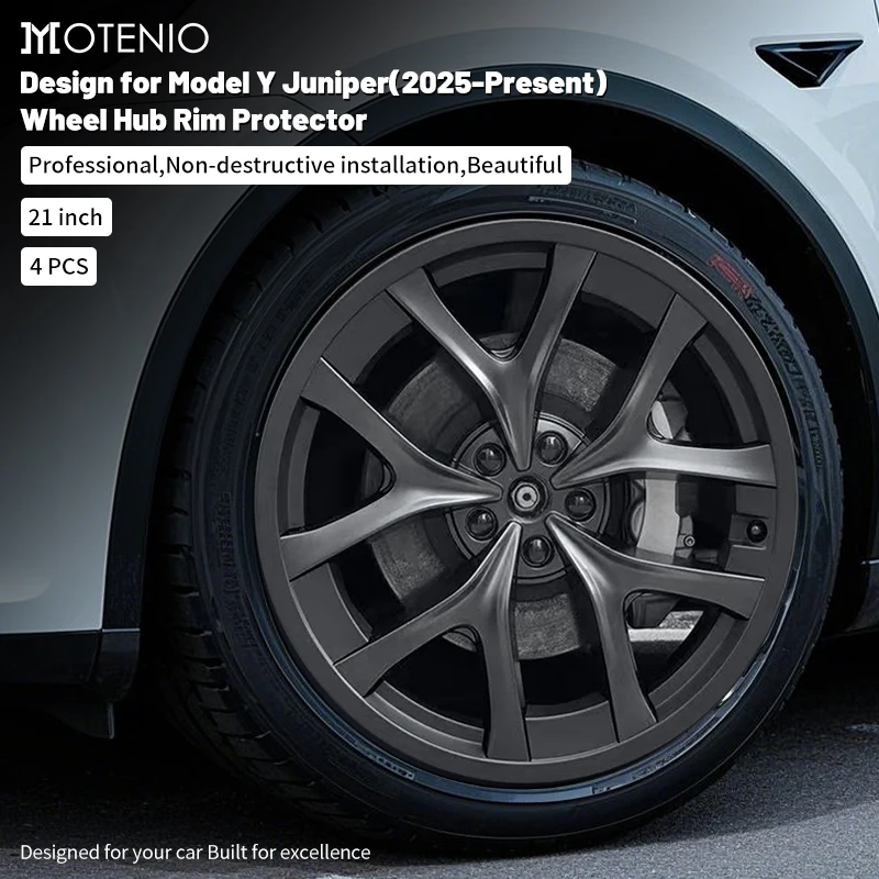 

21 Inch Rim Wheel Hub Protection Patch Protectors for Tesla Model Y Juniper 2025-2026 ABS Wheel Guard Covers Accessories Auto Exterior