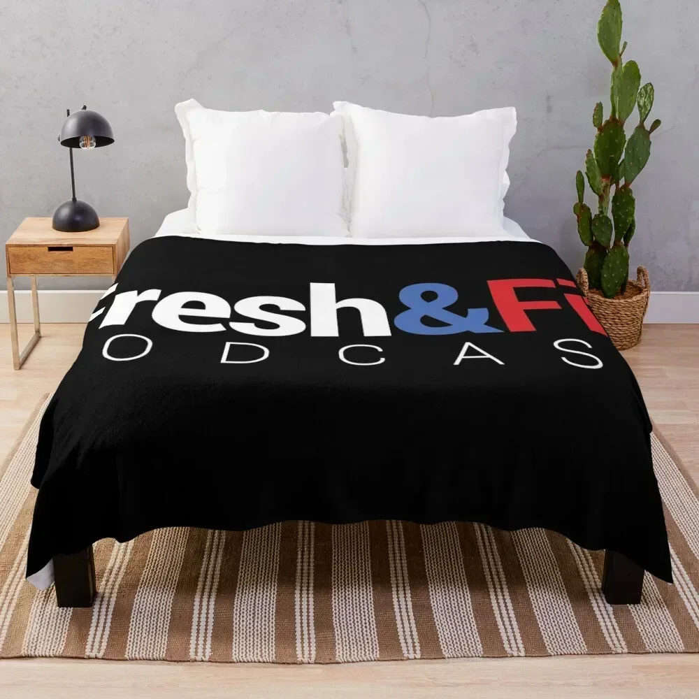 

Fresh and Fit Podcast Logo Throw Blanket
