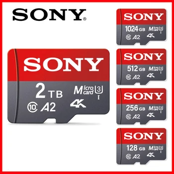 Sony original cartão de memória micro sd u3 a2 classe 10 2tb 1tb 512gb 256gb 128gb 64gb micro sd tf cartão flash microsd para câmera do telefone