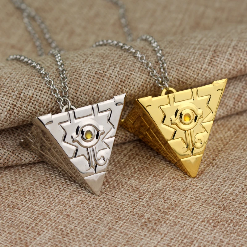 

MQCHUN 3D Yu-Gi-Oh Necklace Anime Yugioh Millenium Pendant Jewelry Toy Yu Gi Oh Cosplay Pyramid Egyptian Eye Of Horus Necklace