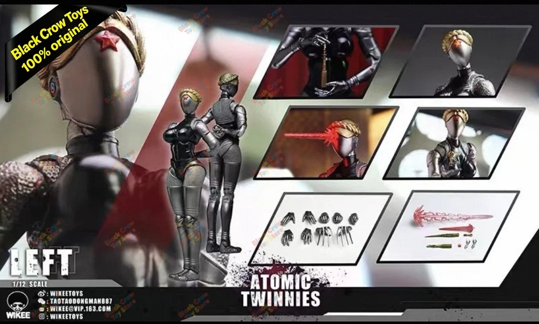

In Stock Wikeetoys WKT002 Atomic Heart Atomic Twinnies Robotic Twins Action Figure Collectible Statue Model Toy