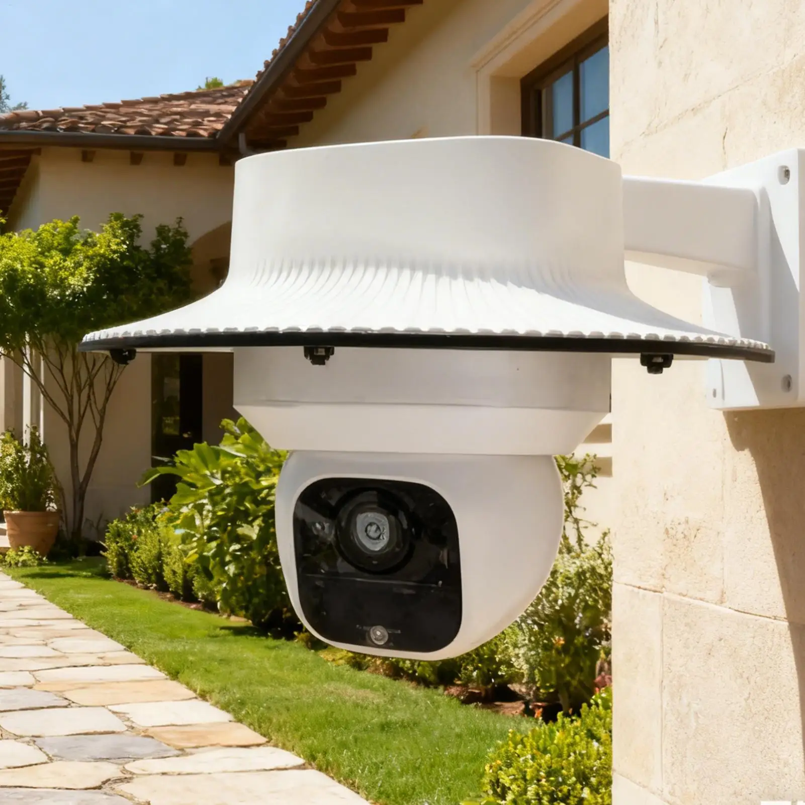 

Security Camera Cover Waterproof Dustproof Shade Security Camera Outdoor Sun Shield For Household Garden Yard Hotel Restaurant