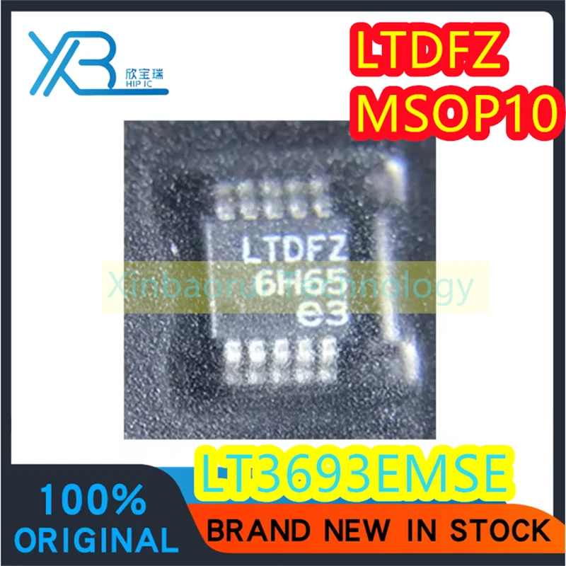 (3/10pieces) LT3693 LT3693EMSE switching regulator chip MSOP-10 part mark LTDFZ new original electronics spot